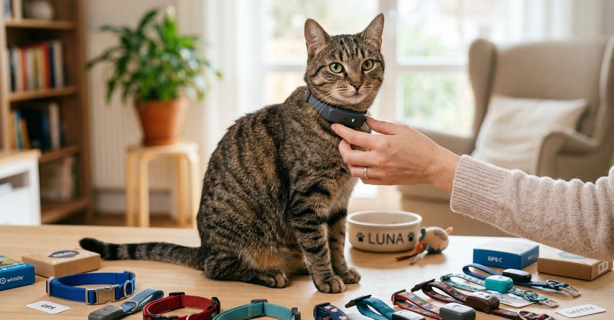 Sådan vælger du kattehalsbånd til kat med gps