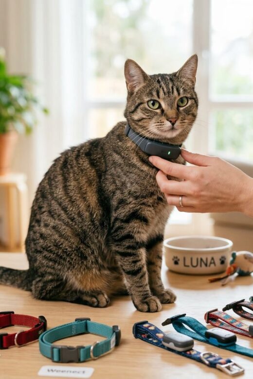 Sådan vælger du kattehalsbånd til kat med gps